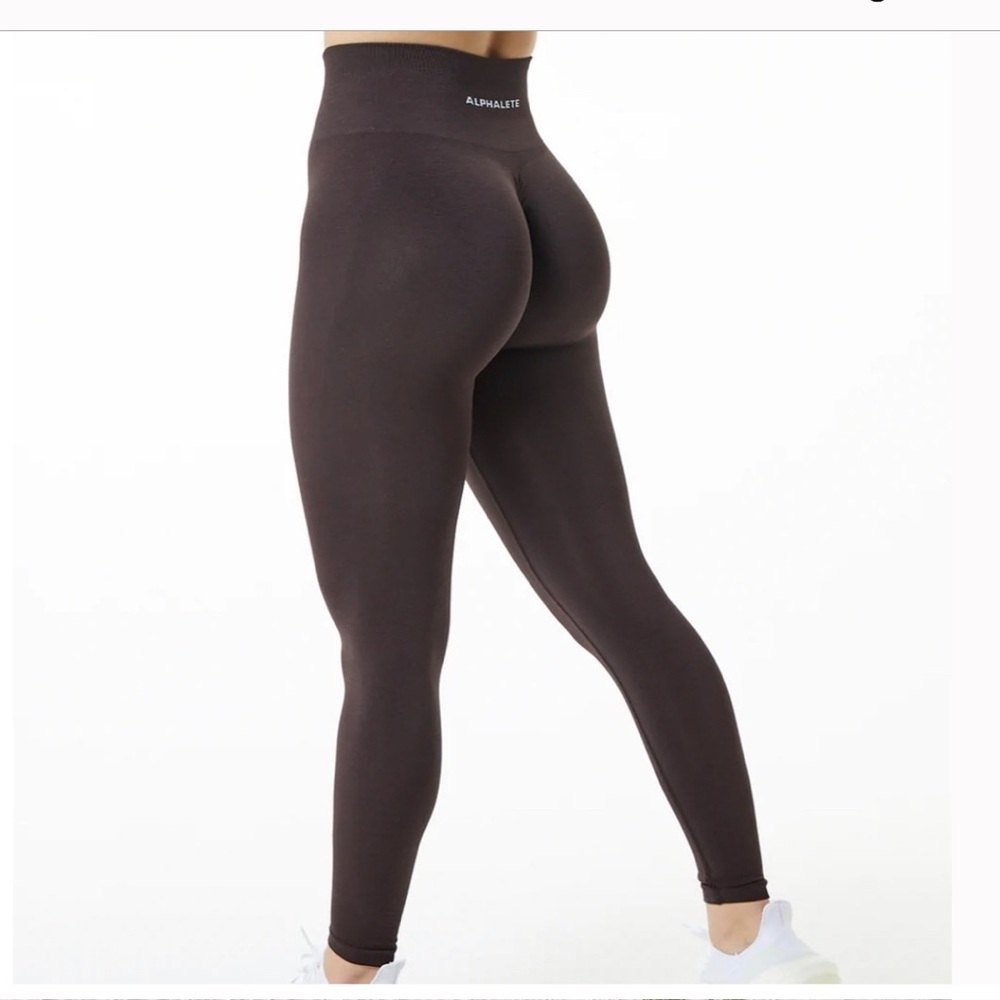 Alphalete Chocolate Amplify Leggings NWT